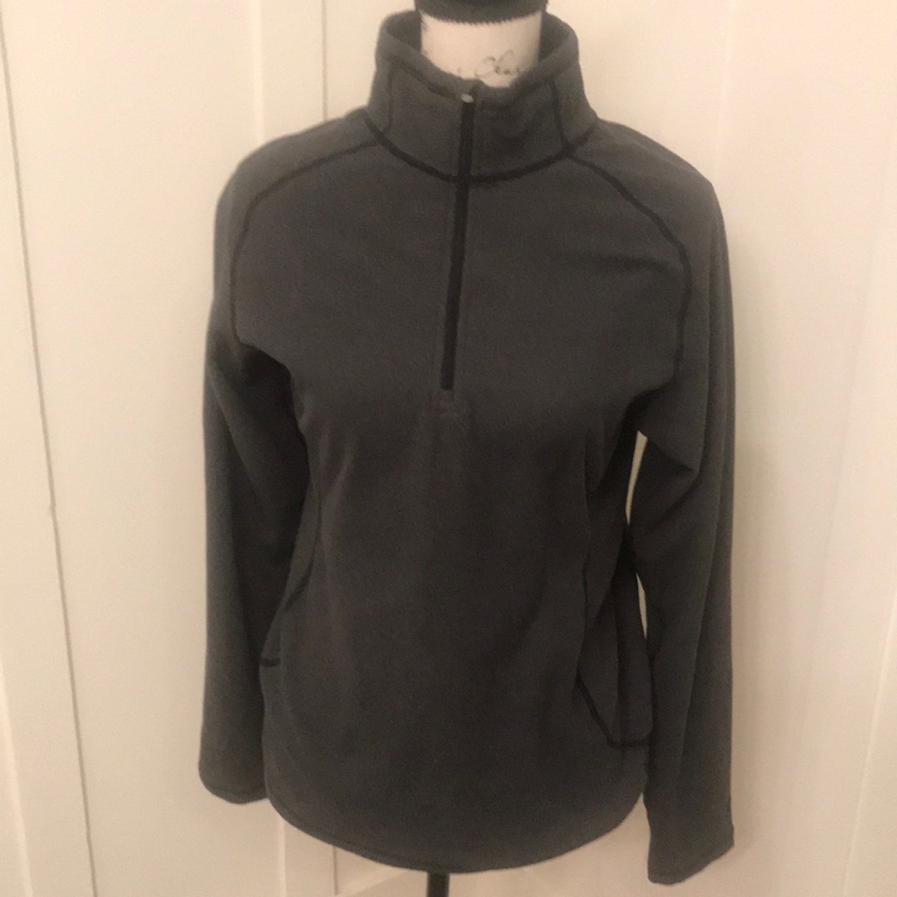 Alpine Design Long Sleeve Fleece Pull-over Shirt, Gray, Size M, New With Tags